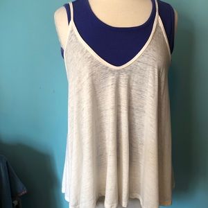 We the Free white flowy tank. Size small